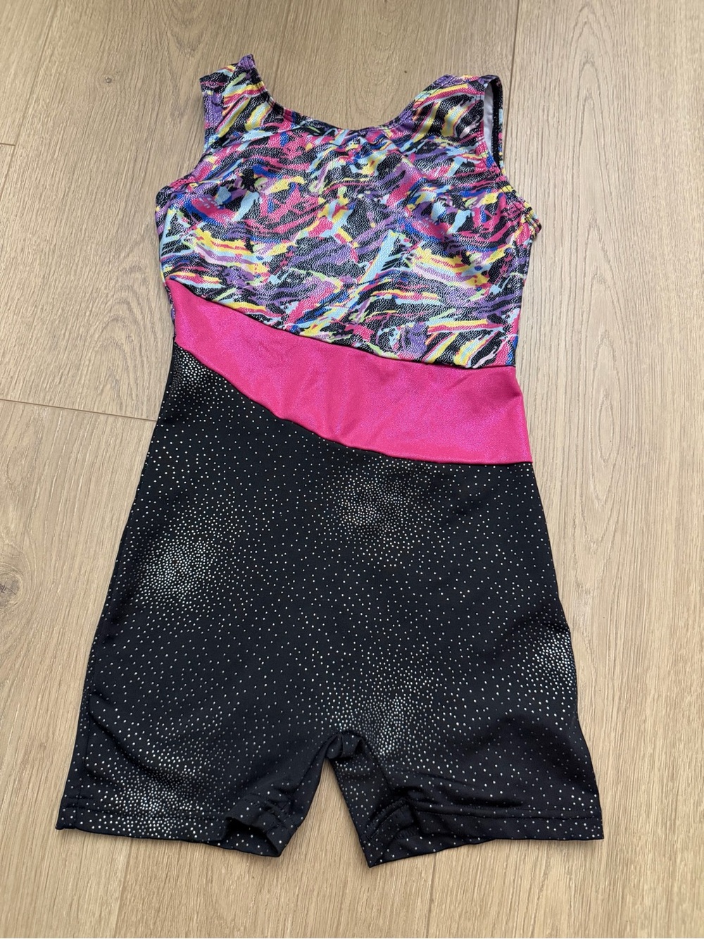 Girls' Multicolor & Pink Gymnastics Leotard unitard size 140cm or 8-10yo